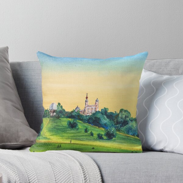 Item preview, Greenwich observatory in sunlight, London painting designed and sold by Art-By-Rosalind.
