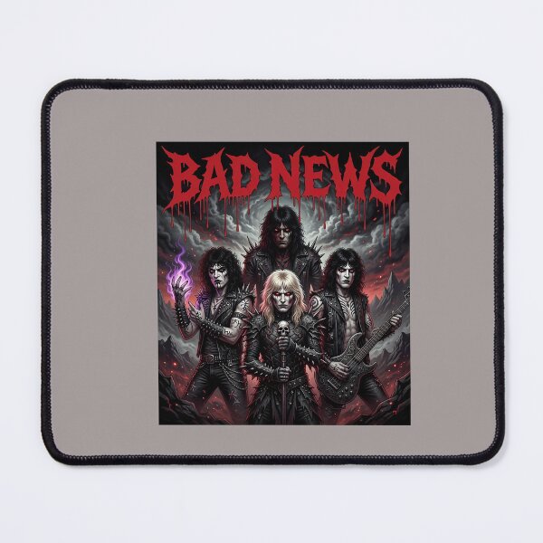 Item preview, BADNEWS Band Mockup Retro Rock Portrait-96 designed and sold by GregorSchulerd.
