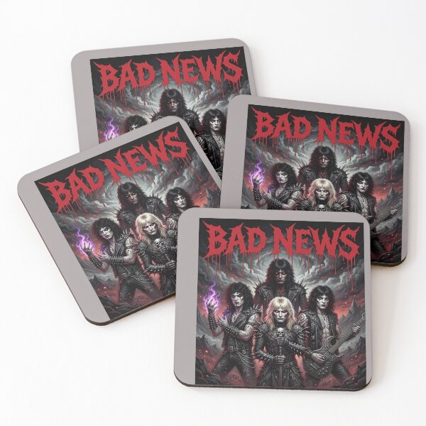 Item preview, BADNEWS Band Mockup Retro Rock Portrait-96 designed and sold by GregorSchulerd.