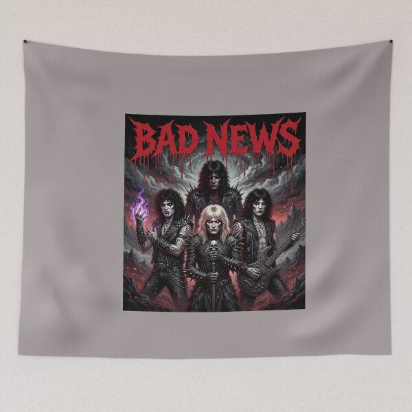 Item preview, BADNEWS Band Mockup Retro Rock Portrait-96 designed and sold by GregorSchulerd.