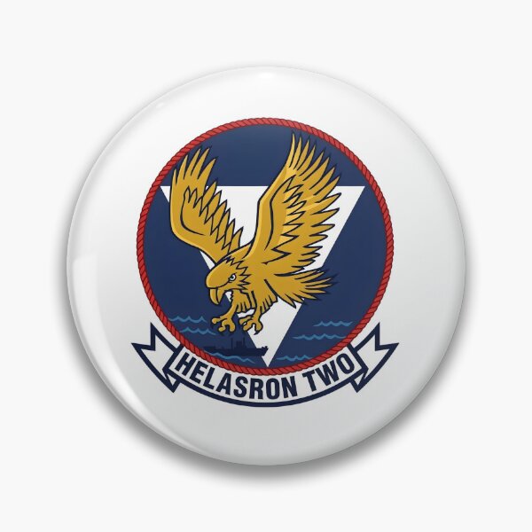 Item preview, US Navy HELASRON TWO Helicopter Anti-Submarine Squadron Patch designed and sold by CharlieDesings.