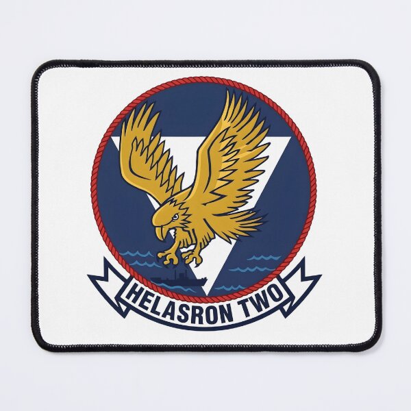 Item preview, US Navy HELASRON TWO Helicopter Anti-Submarine Squadron Patch designed and sold by CharlieDesings.