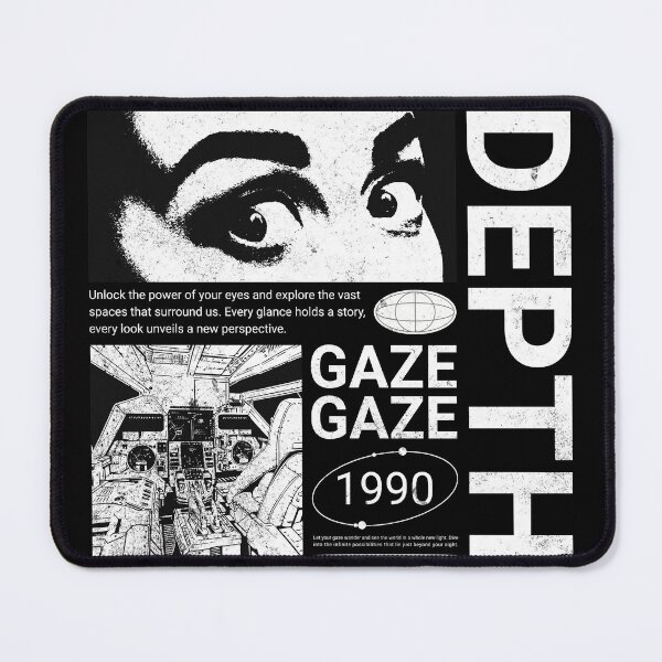 Item preview, Depth Gaze Retro Sci-Fi T-Shirt, Vintage 1990 Graphic Tee, Bold Eyes Typography Shirt, Retro Space Gift designed and sold by baretyas.