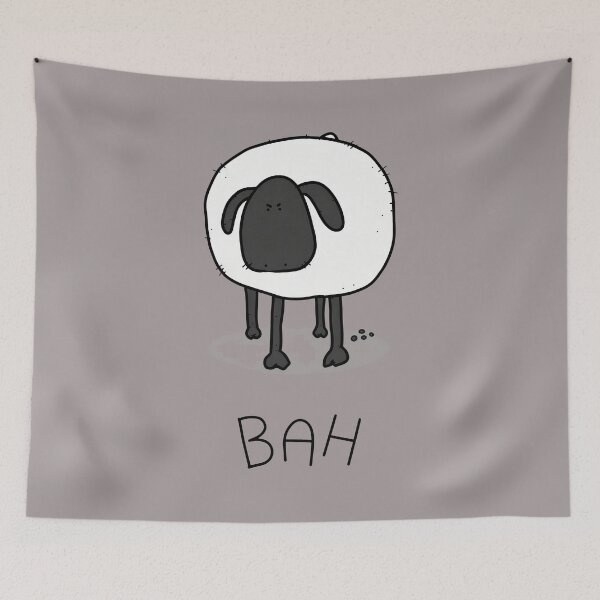 Item preview, BAH Funny Cartoon Sheep Cute Animal Graphic-42 designed and sold by GregorSchulerd.