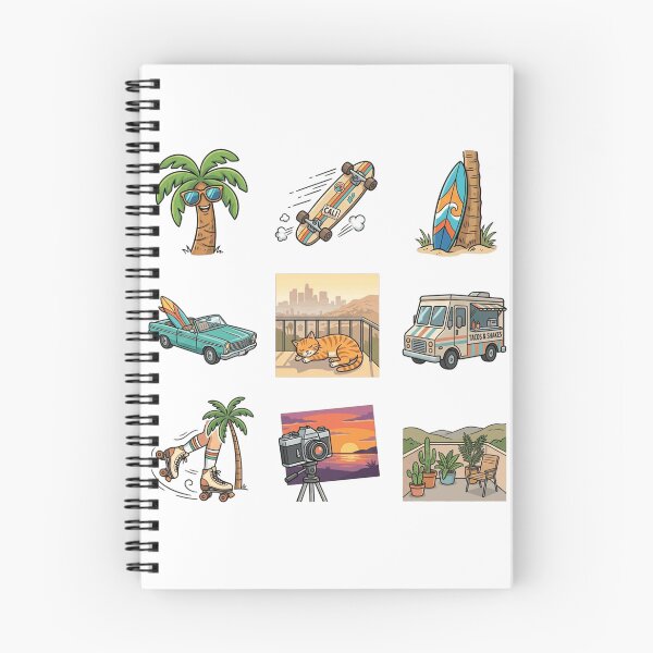 Item preview, Los angeles Summer Aesthetic Cute Skateboard Taco Truck Art designed and sold by mood-draftsman.