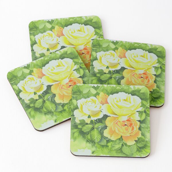 Item preview, Sunlit Watercolor Roses designed and sold by Cobalt Blue Watercolors.