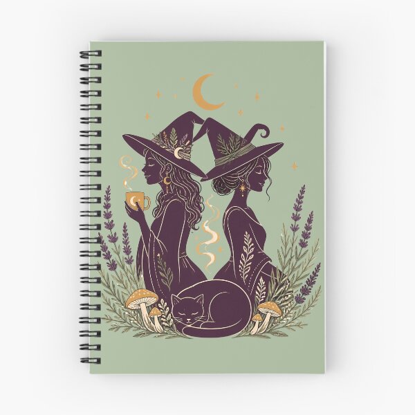Item preview, Cozy Witch Sisters Moonlit Tea Time designed and sold by Fun2Fentastic.