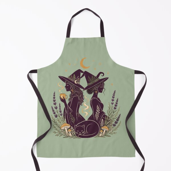 Item preview, Cozy Witch Sisters Moonlit Tea Time designed and sold by Fun2Fentastic.