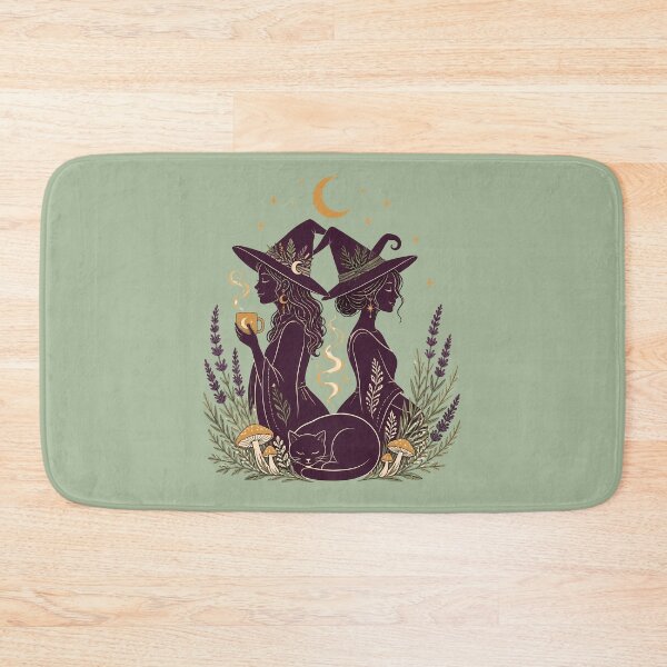 Item preview, Cozy Witch Sisters Moonlit Tea Time designed and sold by Fun2Fentastic.