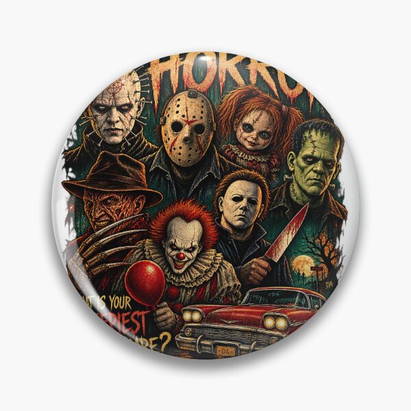 Item preview, Horror Movie Villains Squad Creepiest Nightmare Art designed and sold by DesignArtist.ia.