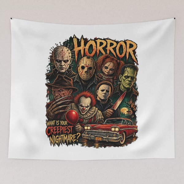 Item preview, Horror Movie Villains Squad Creepiest Nightmare Art designed and sold by DesignArtist.ia.