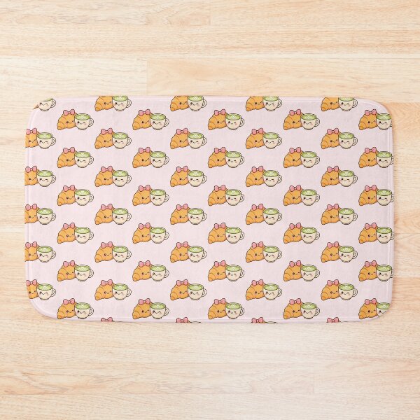 Item preview, Cute Croissant With Matcha Latte designed and sold by YnMstudio25.