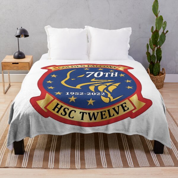 Item preview, US Navy HSC-12 Golden Falcons 70th Anniversary Commemorative Patch designed and sold by CharlieDesings.