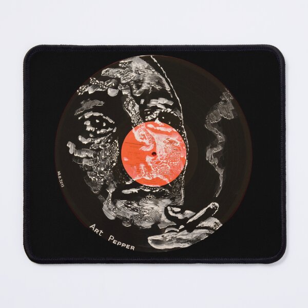 Item preview, Art Pepper West Coast Jazz Alto Saxophone Legend Portrait Painted on Vinyl Record Wall Art – Facevinyl #54 designed and sold by Yurii Yermolenko.