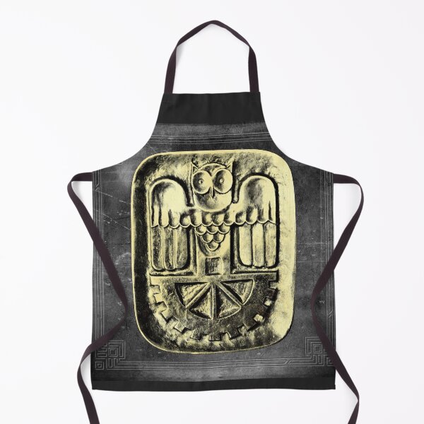 Item preview, Stylized Owl Relief Bronze Door Plate Design Yellow designed and sold by Ghoul Enterprises.