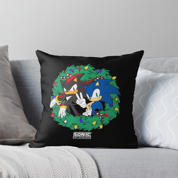 Item preview, Sonic The Hedgehog Christmas Shadow Sonic Wreath designed and sold by cutezodiac.