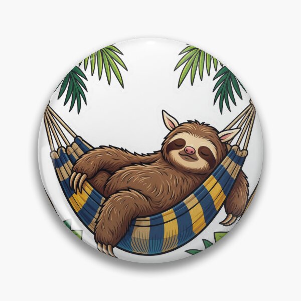 Item preview, Sleepy sloth in a hammock designed and sold by DVerse Studio.