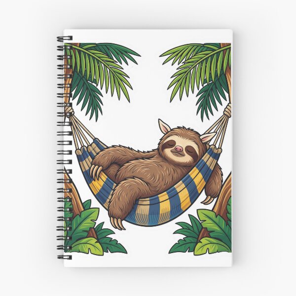 Item preview, Sleepy sloth in a hammock designed and sold by DVerse Studio.