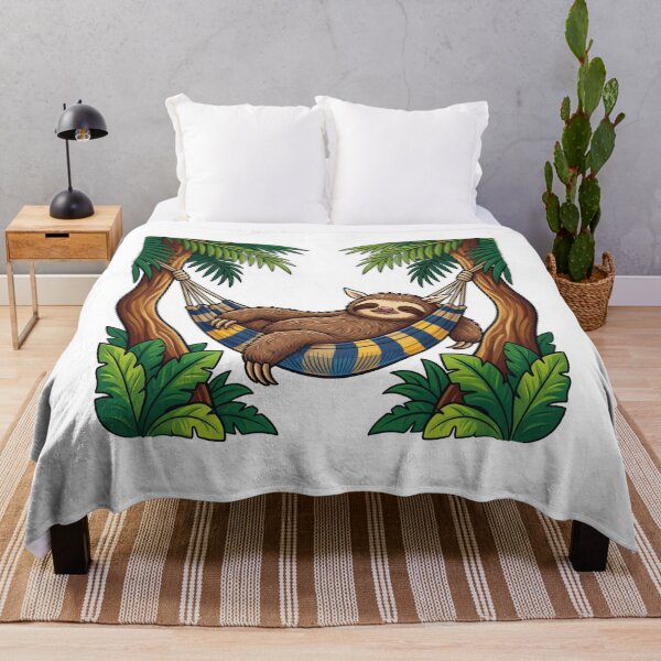 Item preview, Sleepy sloth in a hammock designed and sold by DVerse Studio.