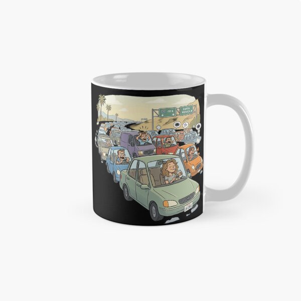 Item preview, LA Chill Traffic Jam Funny Santa Monica Freeway Art designed and sold by mood-draftsman.