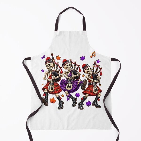 Item preview, Scottish Skeleton Bagpipers Halloween designed and sold by SMalcolmDesigns.