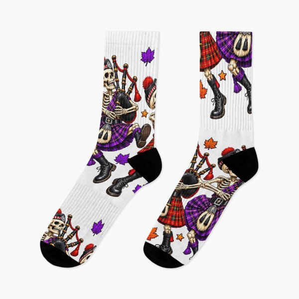 Item preview, Scottish Skeleton Bagpipers Halloween designed and sold by SMalcolmDesigns.
