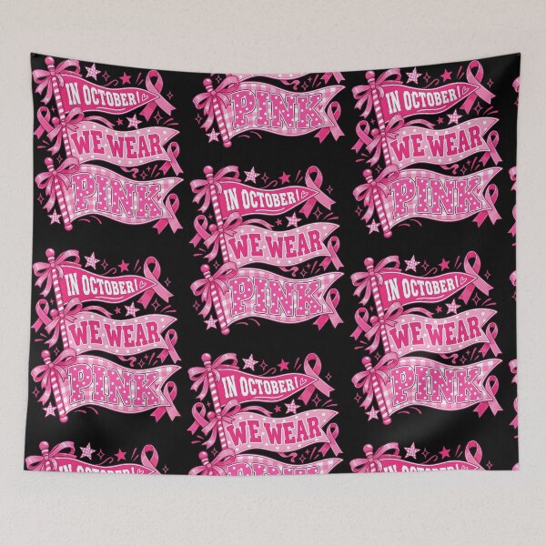 Item preview, In October We Wear Pink Banner designed and sold by RDGNR.