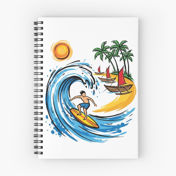 Item preview, Surfer Sri Lanka Tropical Wave Art Print designed and sold by Merch by Das Design Studio.