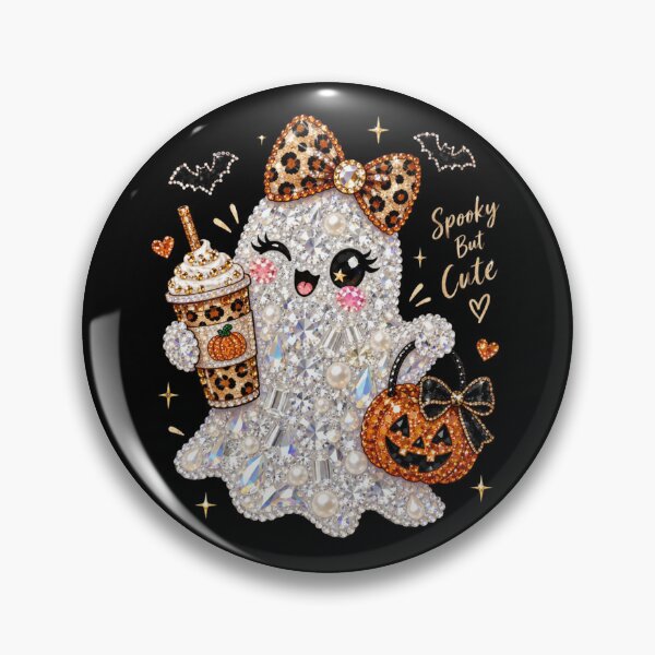 Item preview, Sparkly Ghost Halloween, Rhinestone Ghost, Glam Spooky Season, Cute Girly Halloween, Bling Ghost, Pink Halloween Aesthetic, Fall Ghost Gift designed and sold by Quiajia.