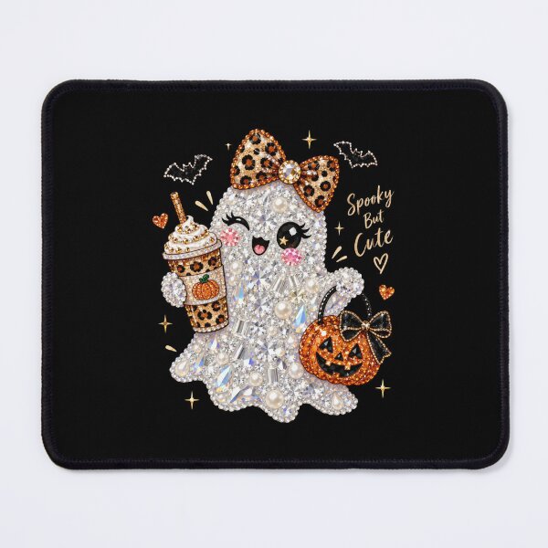 Item preview, Sparkly Ghost Halloween, Rhinestone Ghost, Glam Spooky Season, Cute Girly Halloween, Bling Ghost, Pink Halloween Aesthetic, Fall Ghost Gift designed and sold by Quiajia.