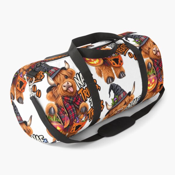 Item preview, Nae Tricks, Just Treats – Funny Scottish Highland Cow Halloween designed and sold by SMalcolmDesigns.