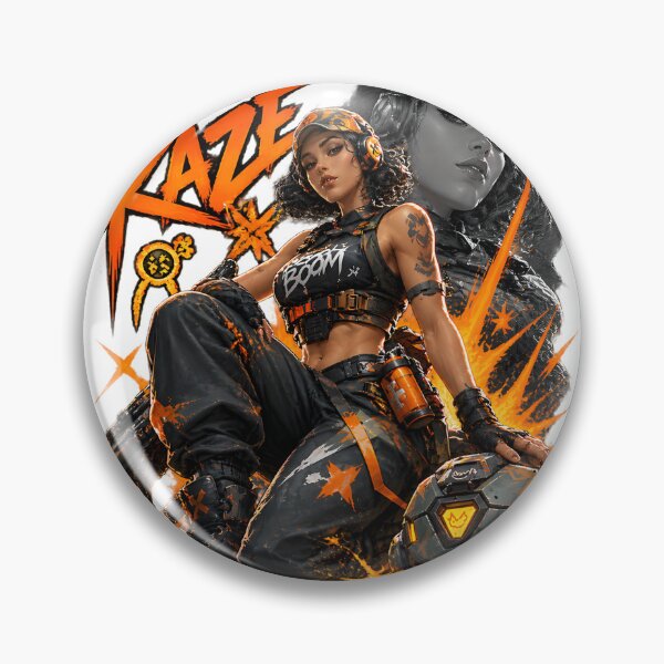 Item preview, Valorant Raze Graffiti Explosion Art - BOOM Duelist Inspired Gaming Poster Design designed and sold by Denihw.