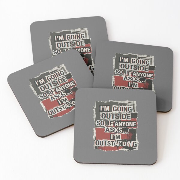 Item preview, I'm Going Outside So, If Anyone Asks... I'm Outstanding Humorous Quote Funny Personality Saying designed and sold by SofiBlair.