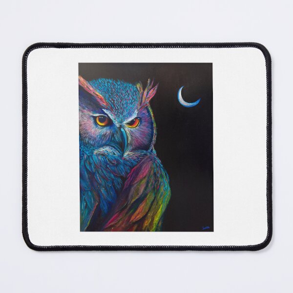 Item preview, Moonlight Watcher Owl designed and sold by WildatHe-art.