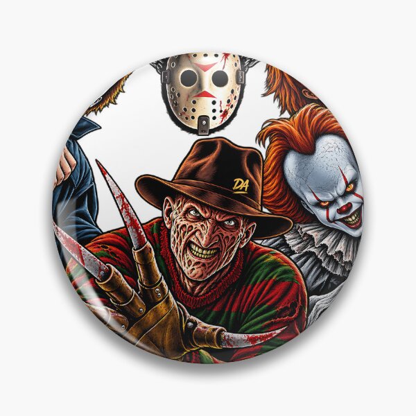 Item preview, Horror Slasher Squad Freddy Jason Chucky Pennywise Michael Art designed and sold by DesignArtist.ia.