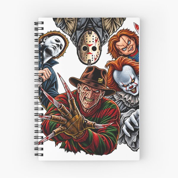 Item preview, Horror Slasher Squad Freddy Jason Chucky Pennywise Michael Art designed and sold by DesignArtist.ia.
