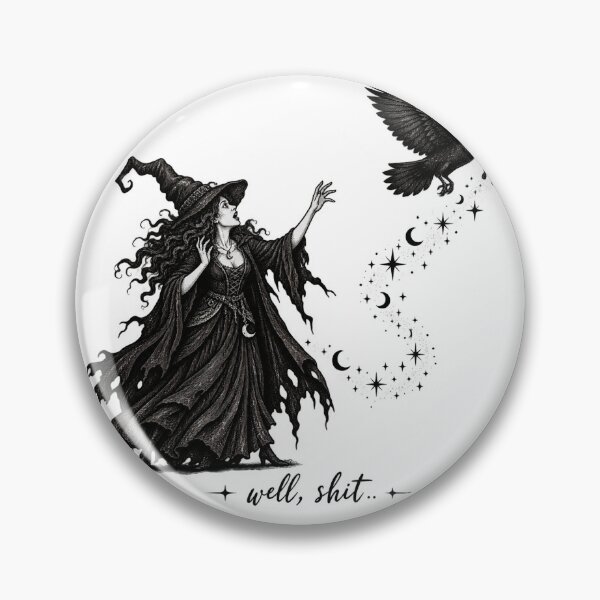 Item preview, Well Shit Funny Witch Crow Magic Wand Halloween designed and sold by will freed18.