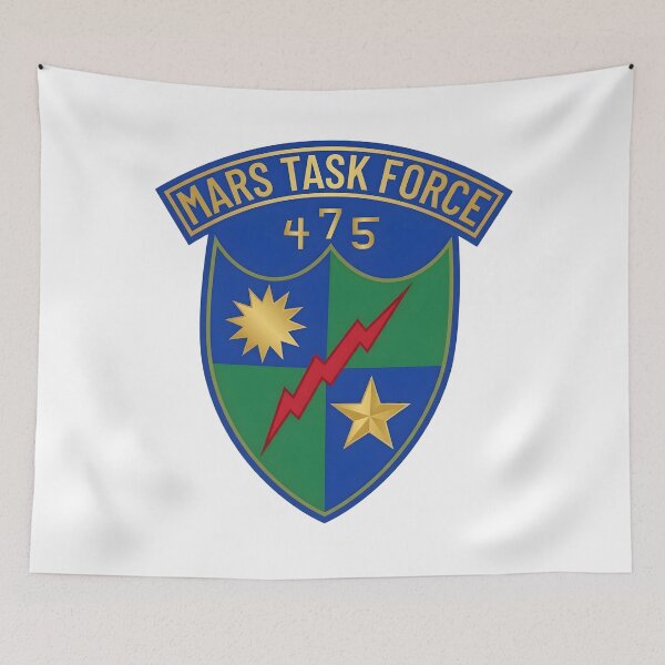 Item preview, WWII US Army 5332nd Brigade MARS Task Force 475th Infantry Patch Insignia designed and sold by CharlieDesings.