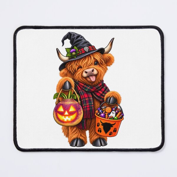Item preview, Highland Cow Out Guising – Funny Scottish Halloween Highland Coo designed and sold by SMalcolmDesigns.