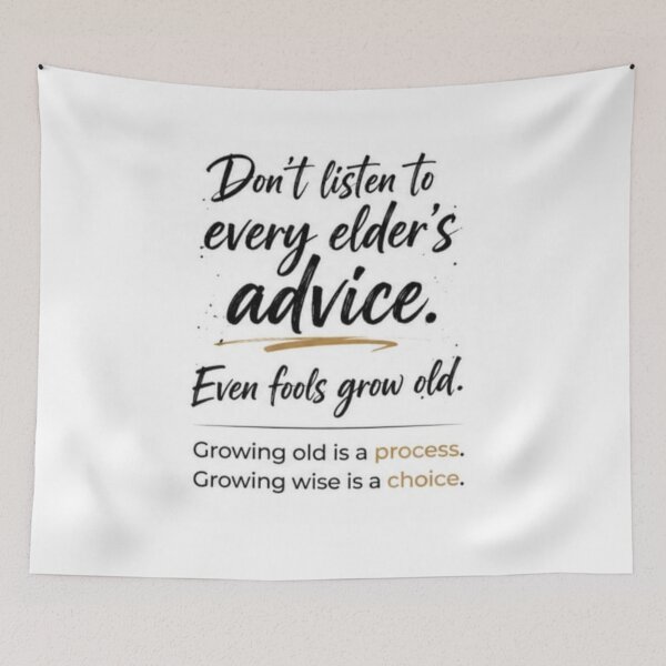 Item preview, Even Fools Grow Old Growing Wise Is A Choice Sticker designed and sold by Scro-Ciob-Shop.