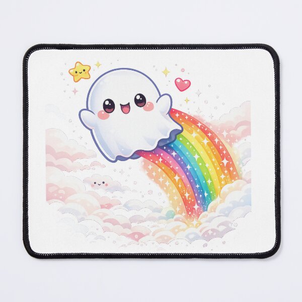Item preview, Kawaii Rainbow Trail Ghost designed and sold by Sommium .