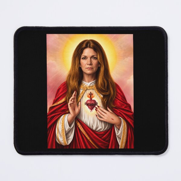 Item preview, Saint Gloria Steinem Sacred Heart Feminist Icon Graphic designed and sold by DestiniHill.