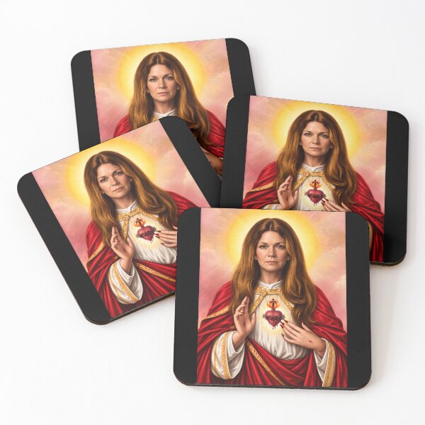 Item preview, Saint Gloria Steinem Sacred Heart Feminist Icon Graphic designed and sold by DestiniHill.