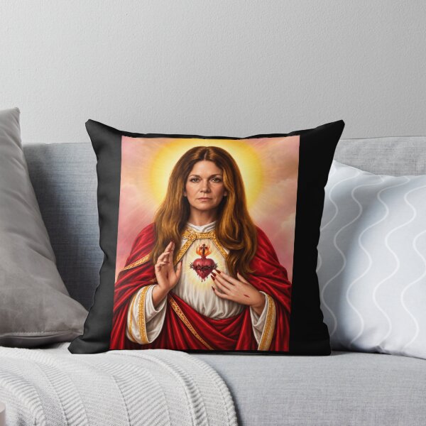Item preview, Saint Gloria Steinem Sacred Heart Feminist Icon Graphic designed and sold by DestiniHill.