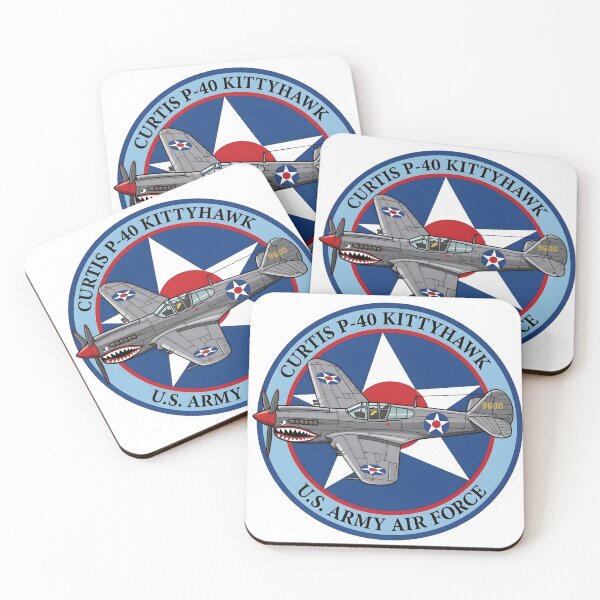 Item preview, USAAF Curtiss P-40 Kittyhawk World War II Fighter Patch Emblem designed and sold by CharlieDesings.