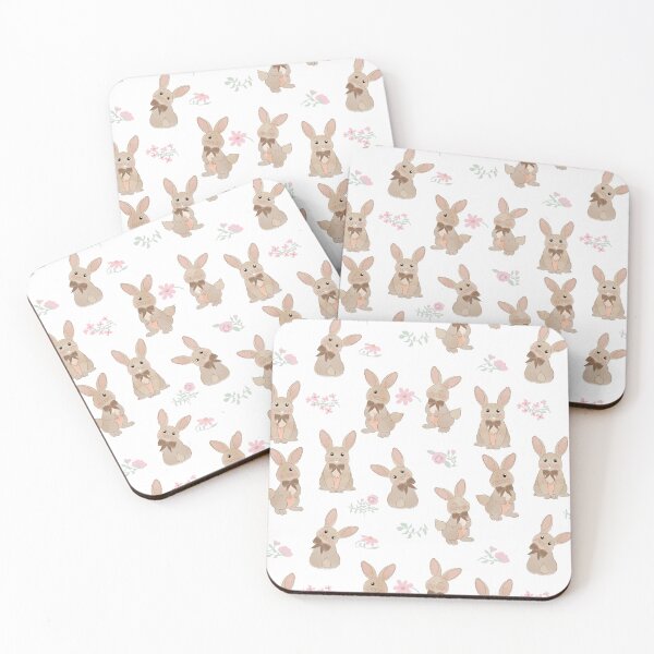 Item preview, Bunny Rabbit Floral Wildflowers Coquette Bow designed and sold by idovedesign.