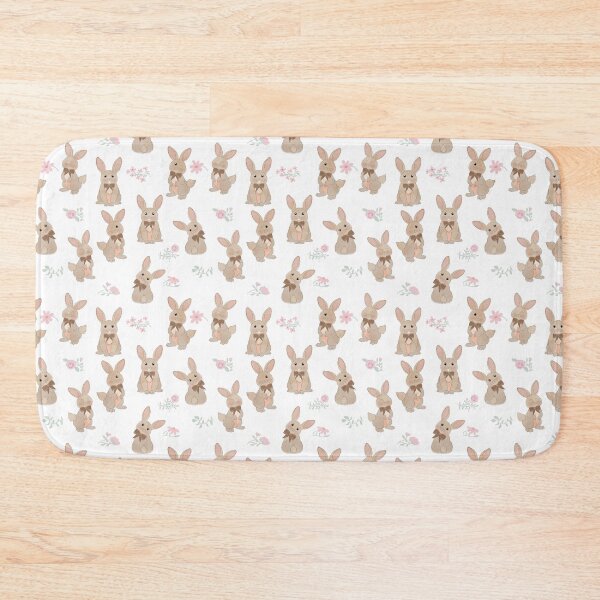 Item preview, Bunny Rabbit Floral Wildflowers Coquette Bow designed and sold by idovedesign.