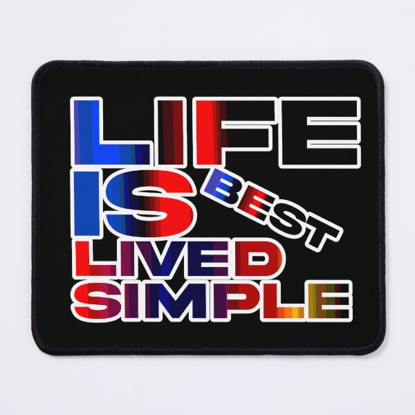 Item preview, Life Is Best Lived Simple designed and sold by ZooStateofMind.