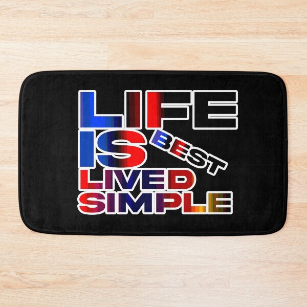 Item preview, Life Is Best Lived Simple designed and sold by ZooStateofMind.