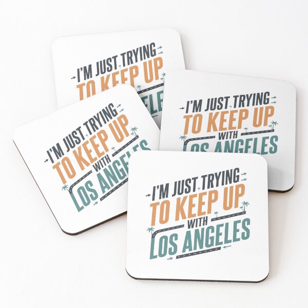Item preview, Trying To Keep Up With Los Angeles Funny LA Streetwear Art designed and sold by mood-draftsman.